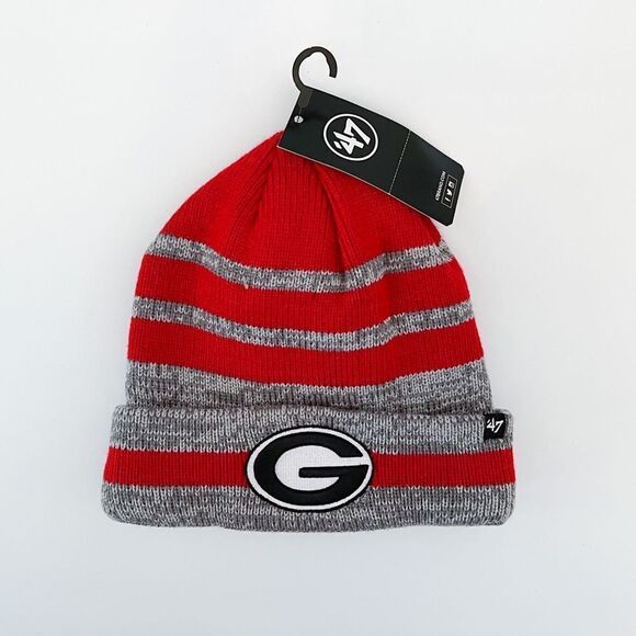 47 Other - '47 University of Georgia Red/Gray Brain Freeze Cuff Knit Cap